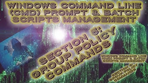 12. Gpresult Command - Windows (CMD)