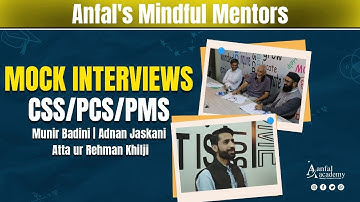Mock Interview Of Abdul Qayyum Alizai | CSS/PCS/PMS | Anfal Academy | BestCSSinQuetta