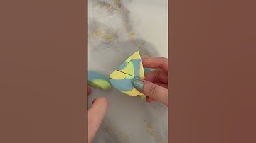 Squid Game Triangle Polymer Clay Dalgona Cookie #shorts #squidgame   #dalgona