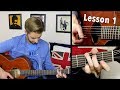 Fingerstyle Guitar Lesson 1 - Fingerpicking for Beginners