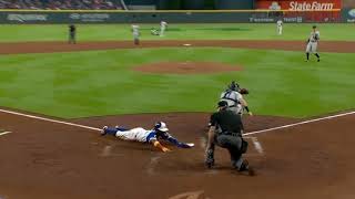 Ronald Acuña Jr. Scores On A Sac-Fly To Second Base | Braves vs. Marlins (April 12, 2021)