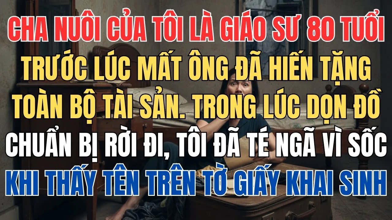 Bố Tôi Trước Lúc Mất Đã Hiến Tặng Toàn Bộ Tài Sản, Trong Lúc Dọn Đồ Rời Đi Tôi Ngã Ngửa Khi Thấy