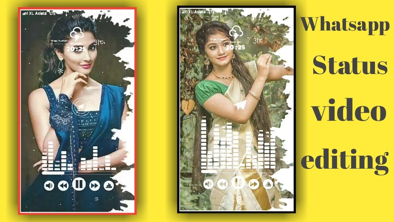 How to create full screen whatsapp status video | kinemaster video editing telugu