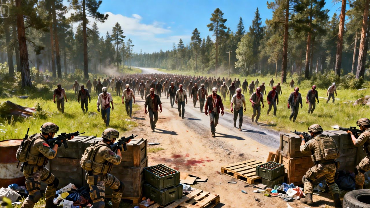 Desperate! Gas Station Attacked by a Relentless Zombie Horde – ArmA 3