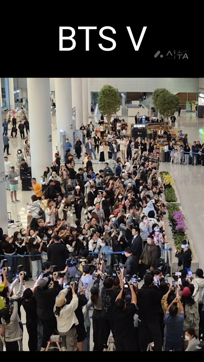 BTS V | Airport Arrival