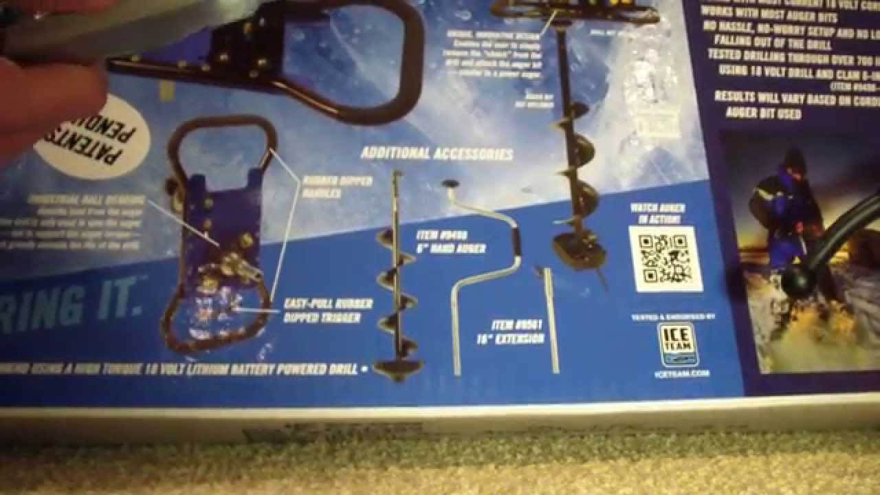 CLAM Ice Auger Conversion Kit Drill Plate Intro Vid by onza04 YouTube