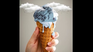 Ice cream Mountain | Photoshop Manipulation