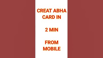 Create Abha Card In 2 Min From Mobile #technicalachievement #abhacard