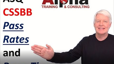ASQ CSSBB Pass Rates and Time Estimates