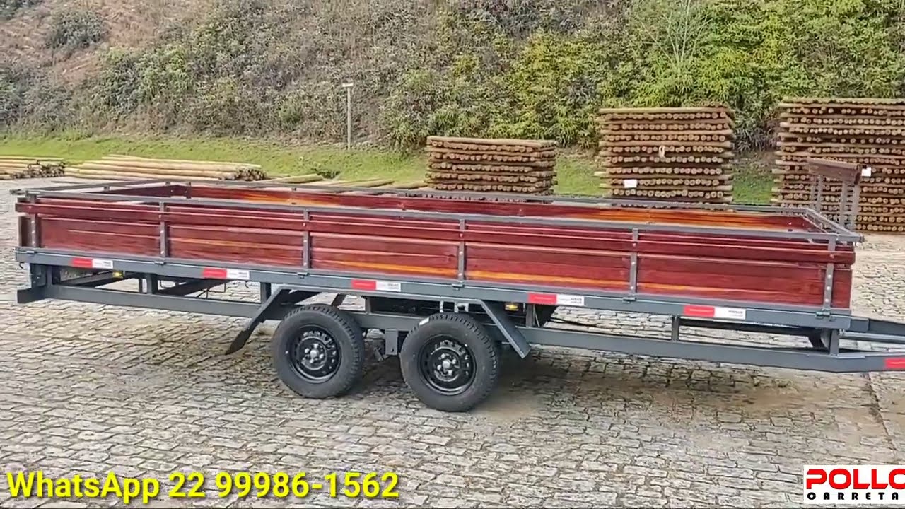 Reboque Gigante Carretinha Truck Com Freio Inercial