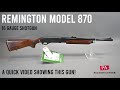 26 Remington Model 870 16 Gauge Shotgun, Rare Gun - A Quick Video in our Photo Booth