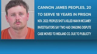 McCamey man sentenced to 18 years in prison for 2023 murder