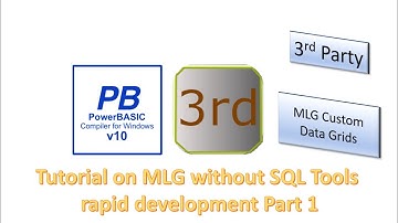 PowerBasic Windows compiler, Rapid Prototype Development with MLG and no sql - part 1