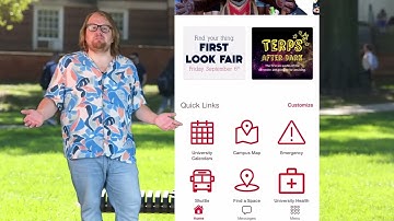 UMD App - Fall 2024 - Home Screen
