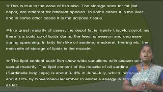 BIOCHEMICAL COMPOSITION OF FISH