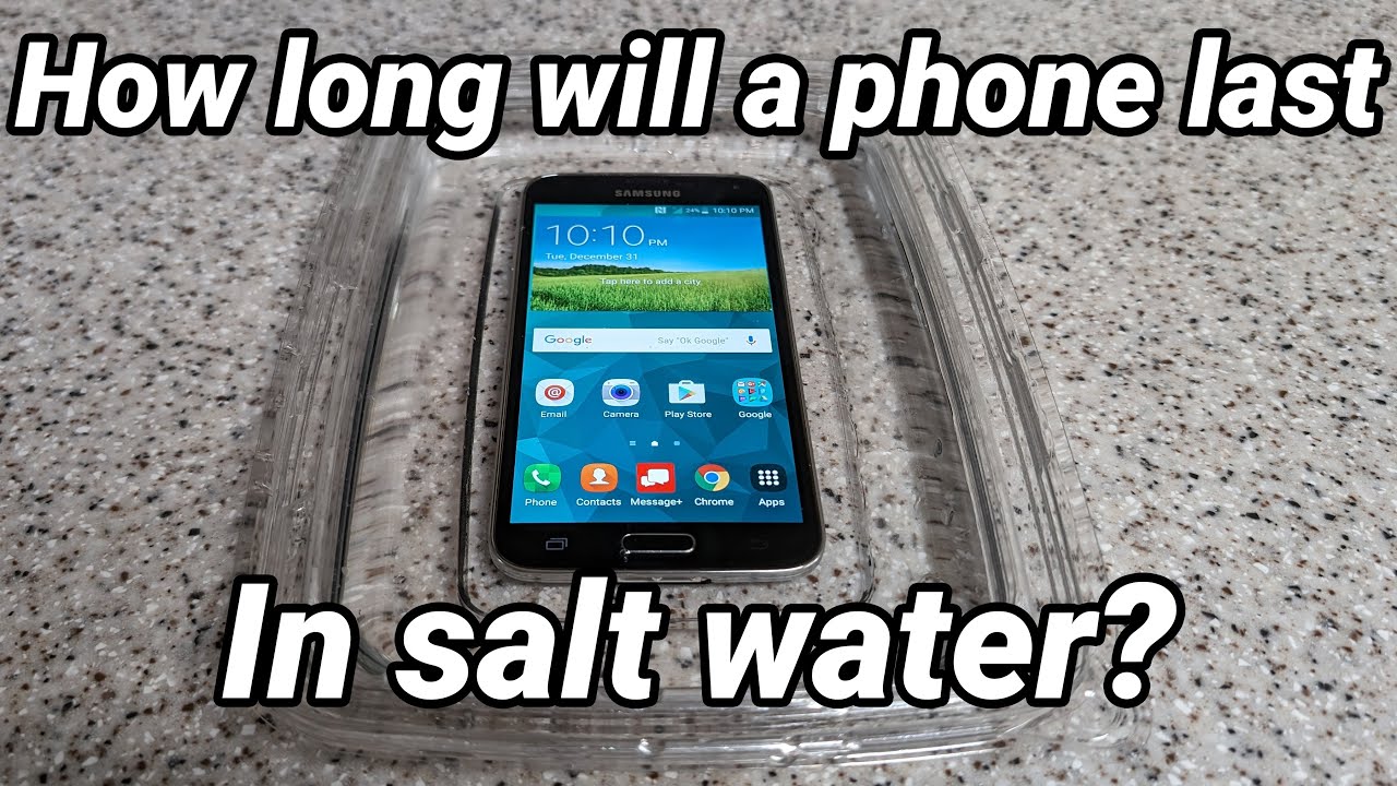 How long can a phone last in salt water? YouTube