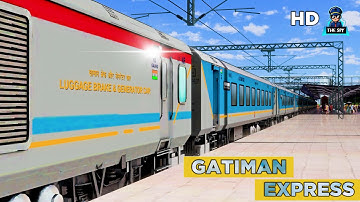 (FASTEST) GATIMAN EXPRESS || INDIAN RAILWAYS || MSTS || OPEN RAILS || INDIAN TRAIN SIMULATOR