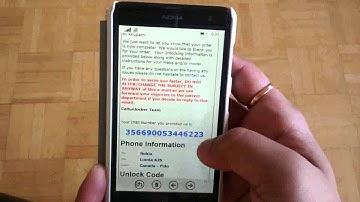 Unlocking Nokia Lumia 625 through CellUnlocker.net