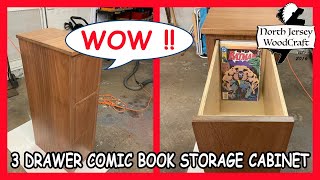 COMIC BOOK STORAGE CABINET WITH 3 DRAWERS screenshot 5
