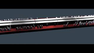 DC Metro Subway Station. Pedestrian Agent-Based Model