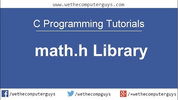 C Programming Language Tutorial-Lect 10 math.h library