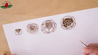 art of applying perfect rose mehandi pattern on hand how to draw