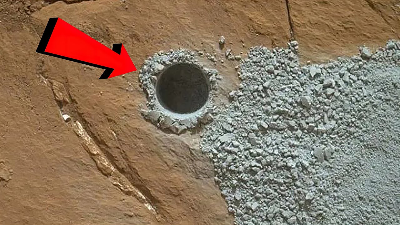 Нашла странную дыру в стене. Марс с земли. Дыра в земле. Странные углубления на поверхности. Странная гора на Марсе.