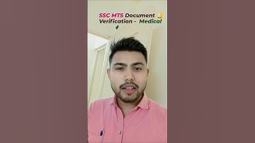 SSC MTS  2025 🔥Document Verification 🏝️ Medical Certificate ✅ #sscmts