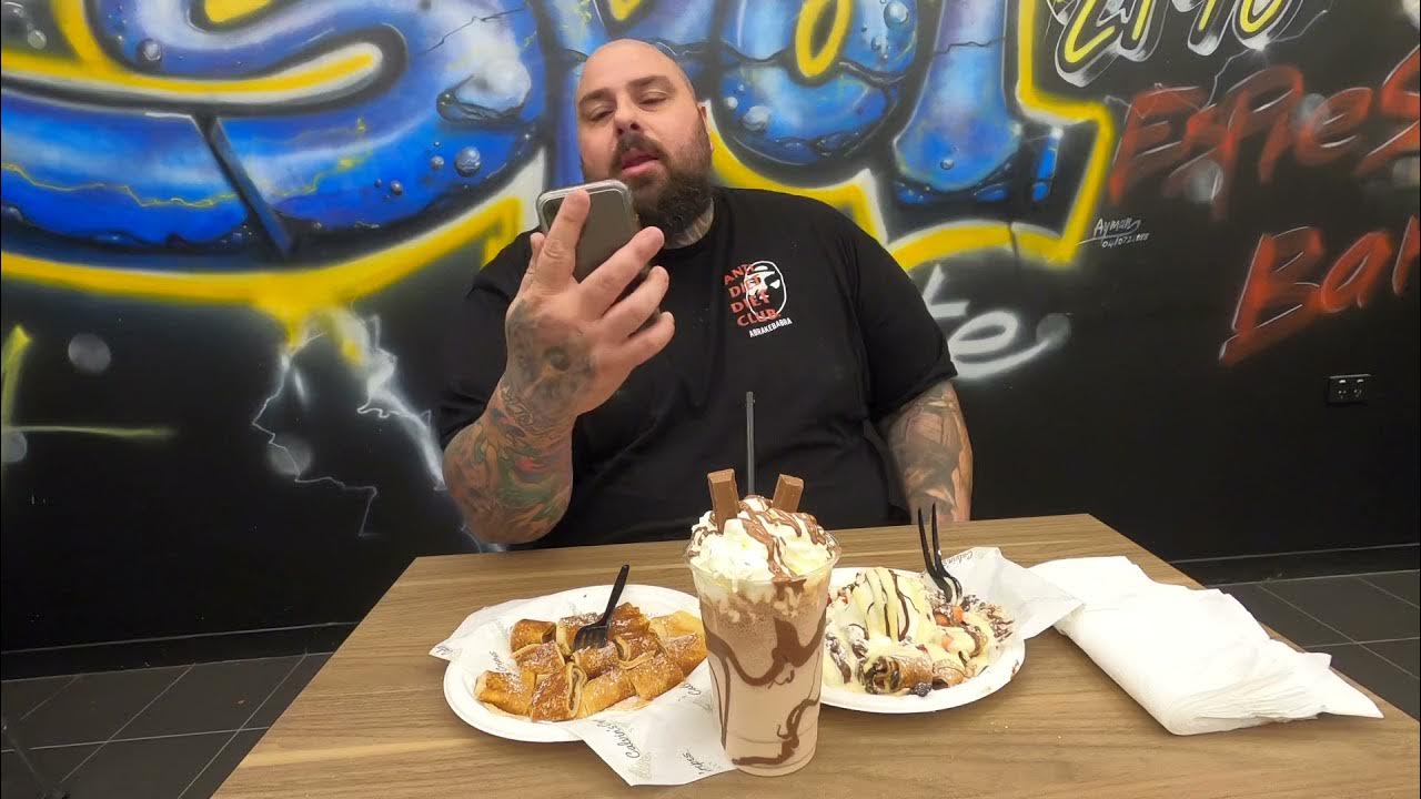 Smashing some amazing crepes at Calvin crepes - YouTube
