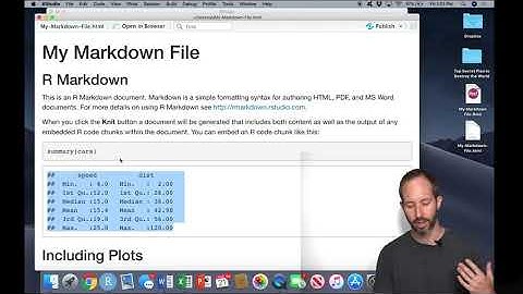 Creating an R Markdown File