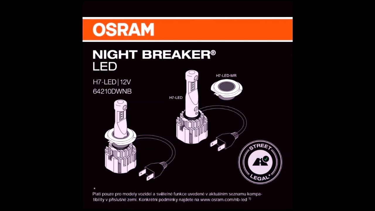 OSRAM LED H7 NIGHT BREAKER NÁVOD CZ 