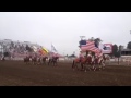 Color guard advances at the start of the California Rodeo Salinas