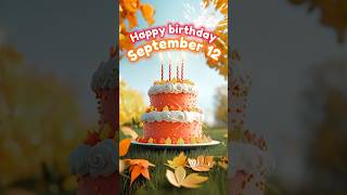12 September Happy Birthday Song🎵Best Happy Birthday Wishes #shorts #birthday  #celebrationavenue