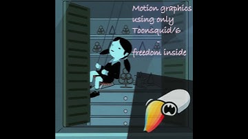 Motion graphics using only Toonsquid/6 - Freedom inside - Toonsquid 2.0 Bones effect