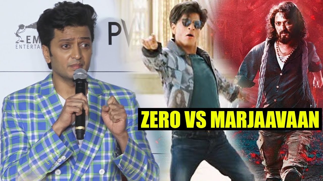 Riteish Deshmukh Reaction On Shahrukh's Flop Film ZERO | Marjaavaan Trailer Launch