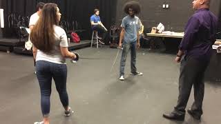 Robin Hood stage combat sword choreography 5 of 15