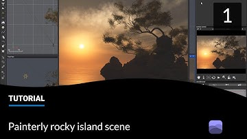 Creating a painterly rocky island scene in VUE (part 1)