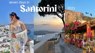 SANTORINI vlog: 7 days in greece pt 1