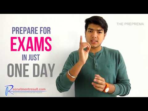 How to Prepare For Exam in One Day 