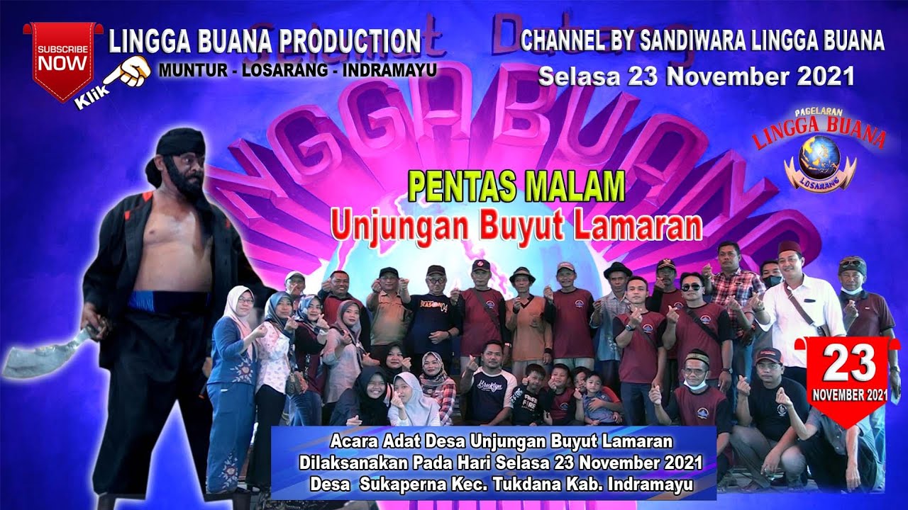 LIVE STREAMING SANDIWARA LINGGA BUANA SUKAPERNA , SELASA 23 NOVEMBER 2021  PENTAS MALAM CERITA FULL