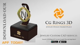 3D CAD Pendant With Letter N video
