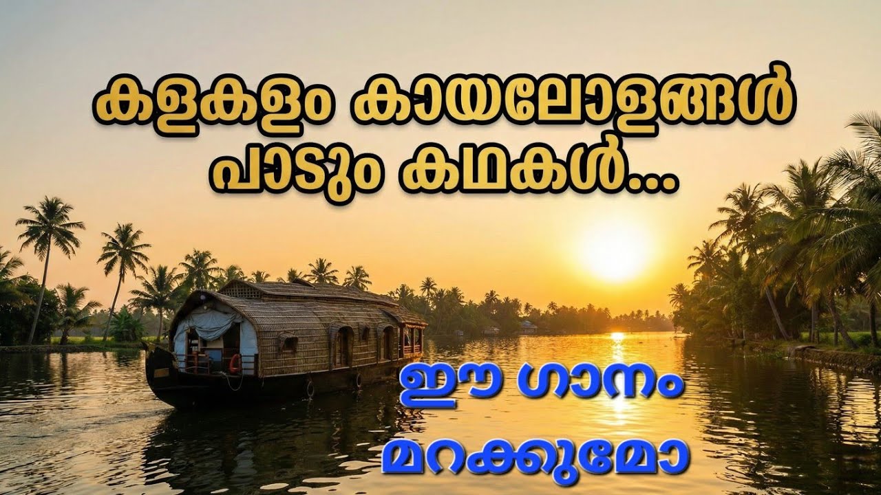 കളകളം കായലോളങ്ങൾ പാടും കഥകൾ... | മനസ്സ് നിറയ്ക്കും പഴയ മനോഹര ഗാനം | Evergreen Song Appreciation