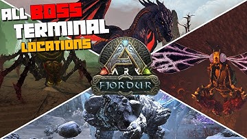ARK: Fjordur | ALL BOSS Terminal Locations & How To Summon Them | Path To FENRIR Boss Fight!