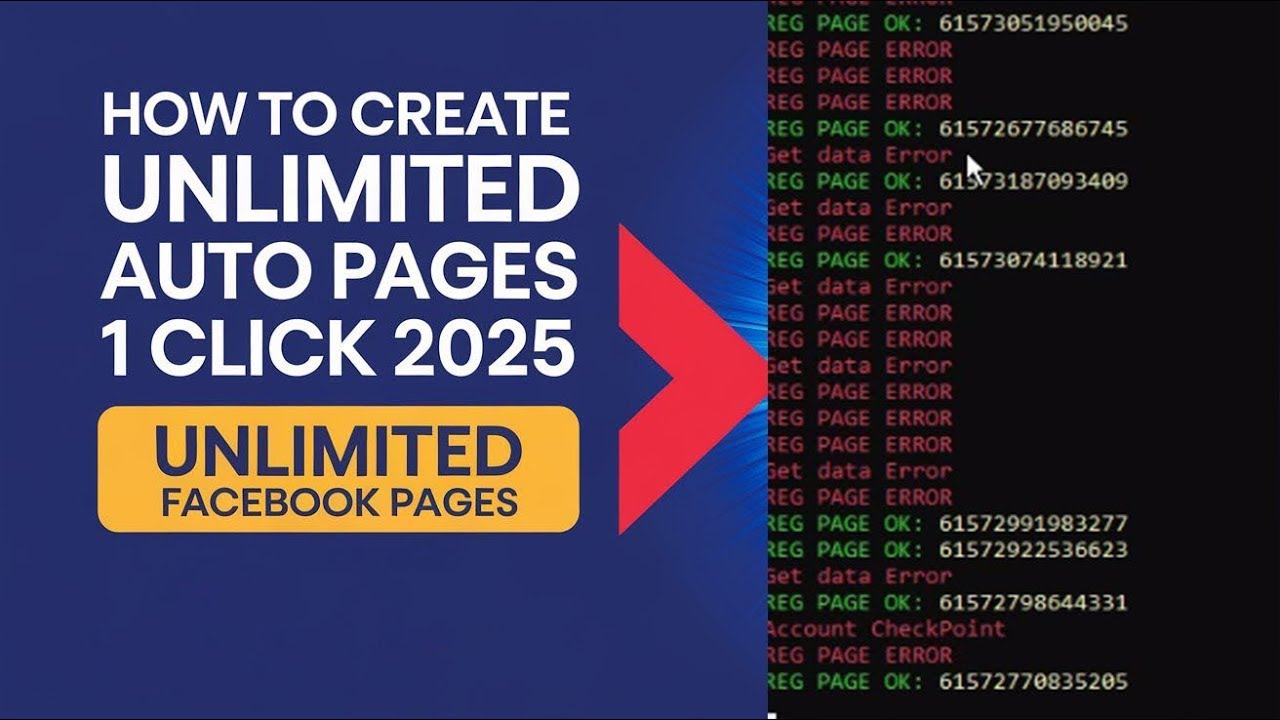 Facebook Unlimited Page Create Software ll How to Create Multiple Facebook Pages with Just One Click