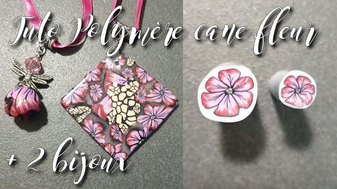 [♥✿ Tuto polymère : Cane Fleur #10 ✿♥]