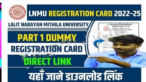 LNMU Part 1 Admit Card 2023, BA B.Sc B.Com Hall Ticket Direct Link
