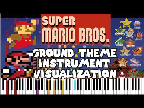 Super Mario Bros Ground Theme Overworld With Original Instruments NES Vs SNES Comparison 