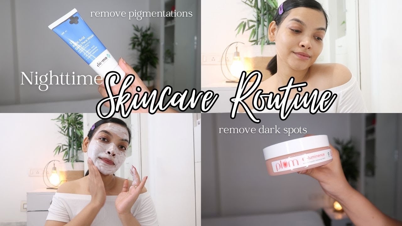 my nighttime skincare routine under Rs. 500/- | reduce dark spots, acne ...