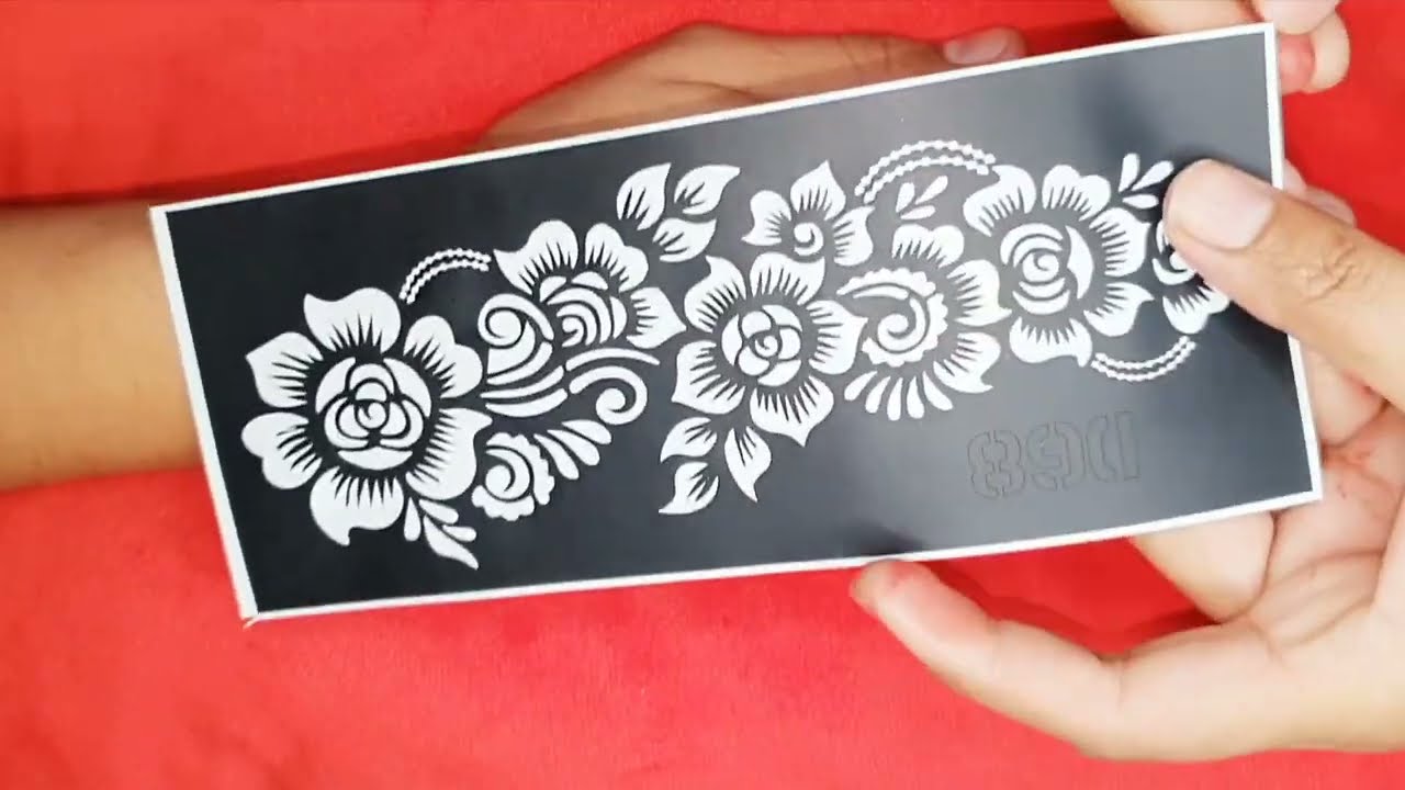 beautiful sticker mehndi design