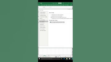 How to change macro settings in MS Excel